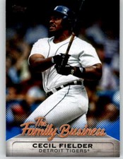 2019 Topps Update CECIL FIELDER The Family Business BLUE Parallel Tigers #FB-9