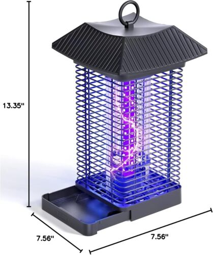 LED Bug Zapper Indoor Outdoor, Durable 10 Years Lifespan Lamp, IPX4 Waterproof, - Picture 2 of 7