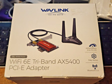 Wavlink Wi-Fi 6E Tri-Band AX5400 PCI-E Adapter Bluetooth 2.4G 5G 6G WL-WN675X3