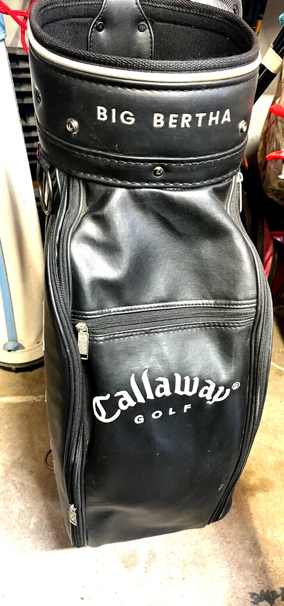 Callaway Golf Big Bertha Cart Golf Bag Leather Vintage Carry Strap
