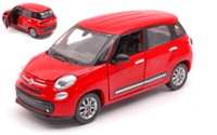 New Ray 1/24 Fiat 500L 2013 Rot Modellbau Statisches Modell Diecast