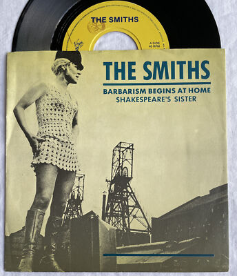 The Smiths -Barbarism Begins At Home- Very Rare Italian 7'' with Picture sleeve