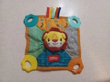 Nuby Baby Lovey Lion Teether Crinkle Sensory