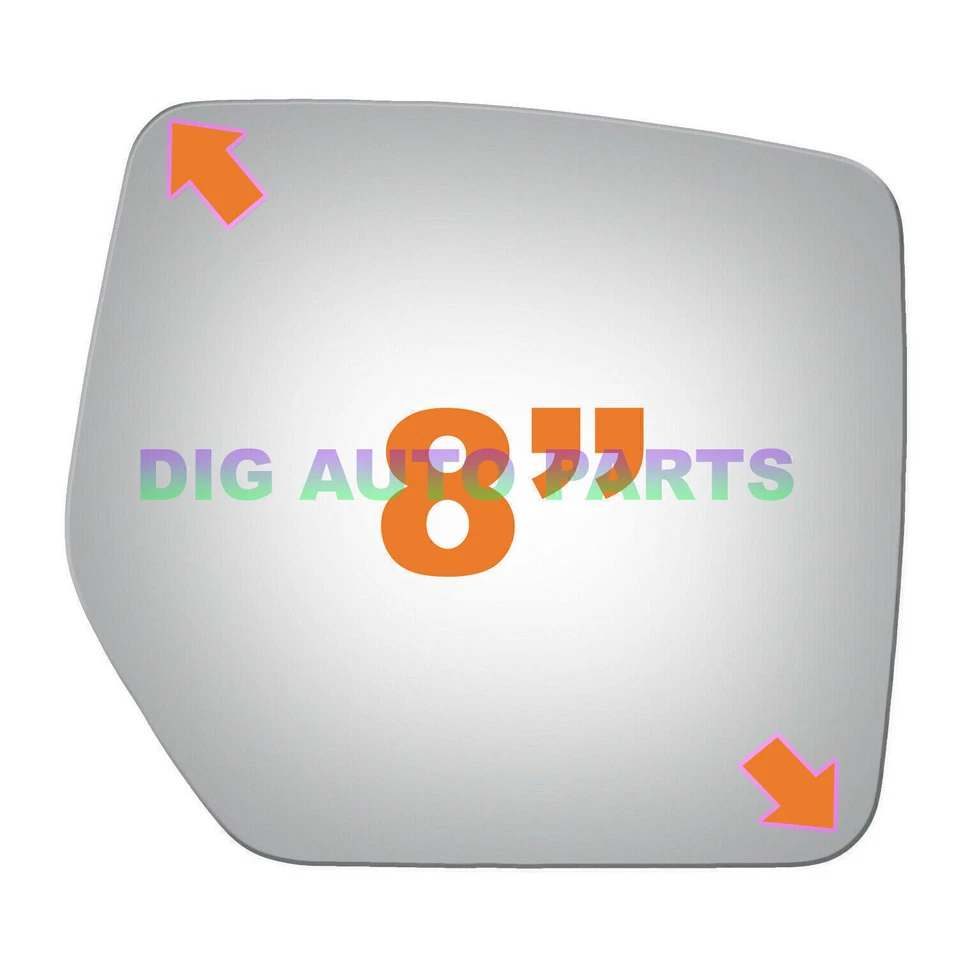 Espejo retrovisor de remolque de repuesto de vidrio para 08-10 Jeep Patriot lado derecho convexo + adhesivo Foto 3 de 4