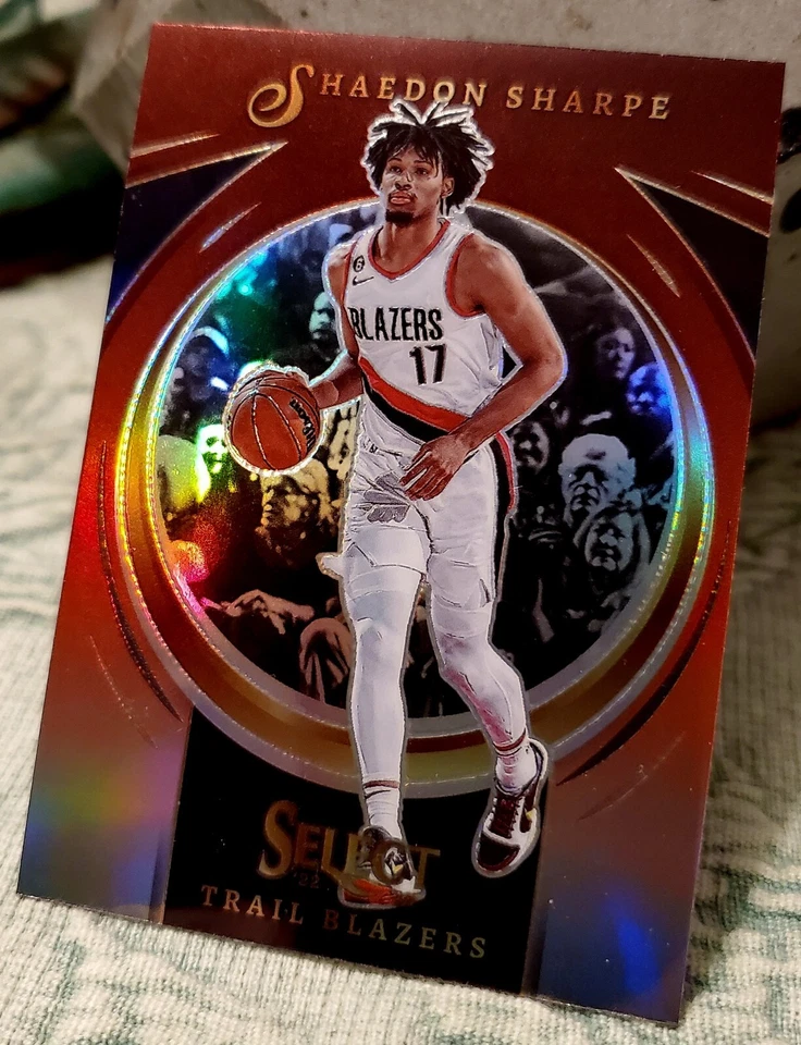 2022-23 Shaedon Sharpe Panini Select Certified Red Prizm SSP Rookie RC  - Image 2 of 4