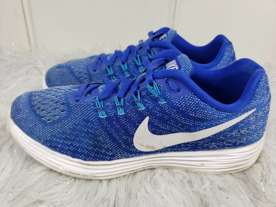 Tênis de corrida Nike feminino Lunartempo 2 818098-405 azul branco tamanho EUA 7,5 EUR 38,5 - Imagem 4 de 4