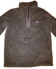 PATAGONIA Youth Large 12 Gray Los Gatos Fleece 1/4 Zip Pullover Jacket