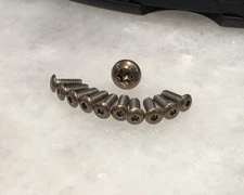 Translucent Gold Screws For Cold Steel Recon 1 Pivot Handle Pocket Clip 11pcs