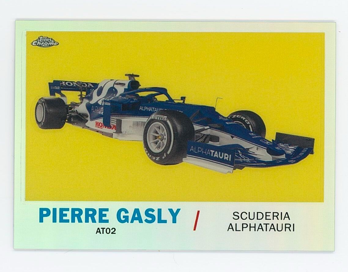2021 Topps Chrome Formula 1 1961 Topps Sports Cars Pierre Gasly #T61-PG