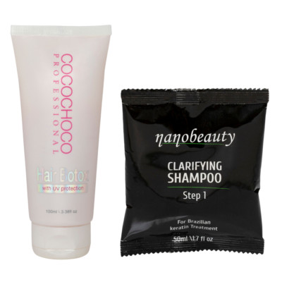 Cocochoco Hair Boto x Treatment Nourishing With UV Protection Kit 100ml +Shampoo