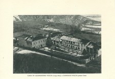 Fotografia COMO CAMNAGO CASA di ALESSANDRO VOLTA Lago di Como 1930 ca