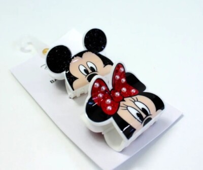NEW Disney Baublebar Mickey & Minnie Mouse Pearl/Rhinestone  display picture 2