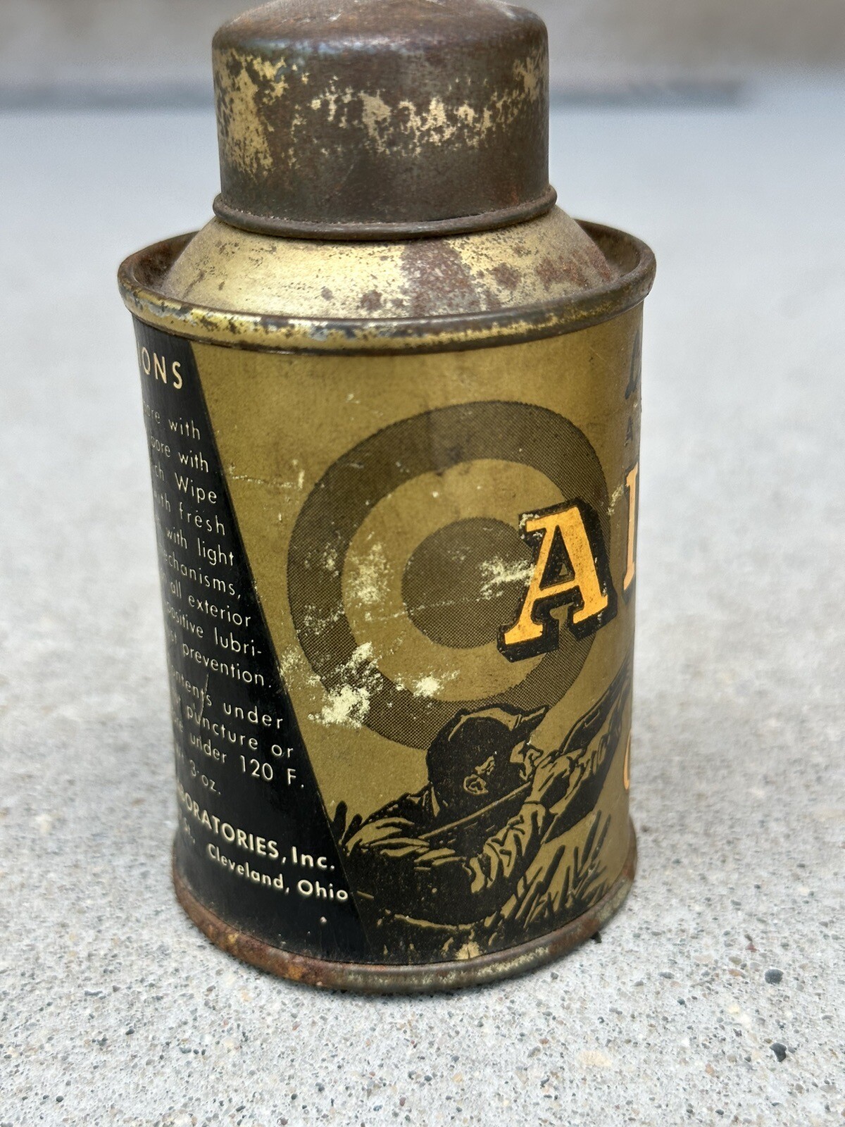 Vintage Gun Oil Can Gun Aerosol Tin LeFevres Gun Oil 3 Oz. eBay