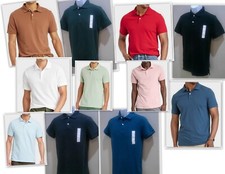 Polo shirts standard fit short sleeve Cotton Blend Fade resistant Goodfellow Co