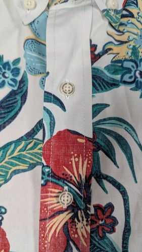 Reyn Spooner Men Shirt Large Hawaiian Hibiscus Floral Big Print Cotton - Picture 4 of 13
