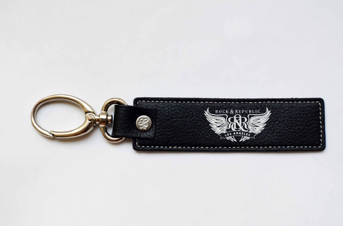 Porte-clés En Cuir Rock & Republic - Noir, Neuf Sans étiquettes, Style Biker Chic