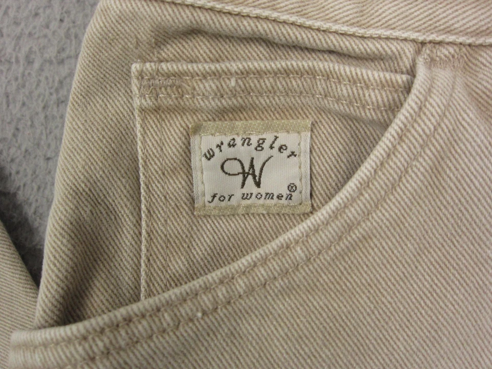 Pantalones Wrangler vintage para mujer 8 26x32 marrón ropa de trabajo recta hechos en EE. UU. AÑOS 90 Foto 2 de 4