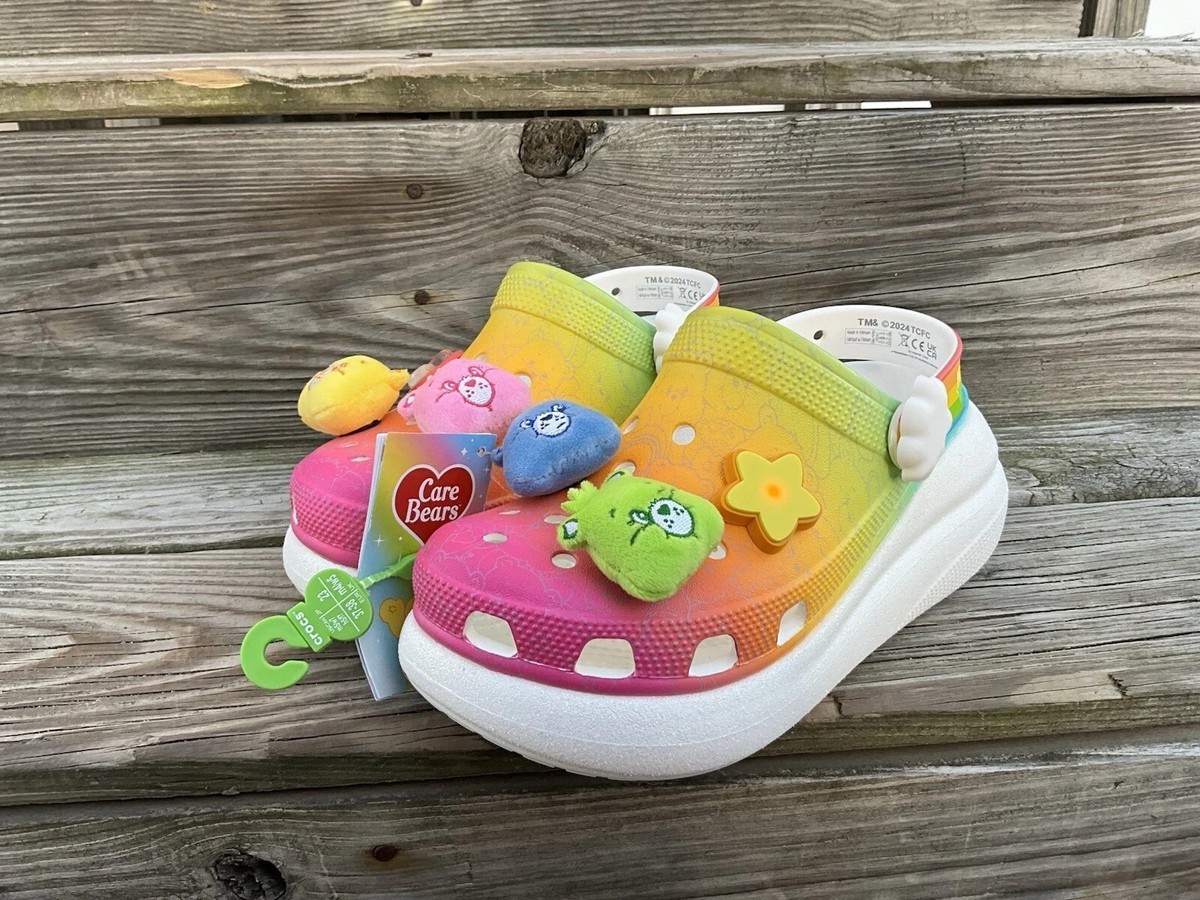 NEW CROCS CARE BEARS MULTICOLOR RAINBOW UNISEX MULE SLIDE CLOG Crocs x Care Bears Crush Clog | 210103-100 | AFEW STORE main image 4