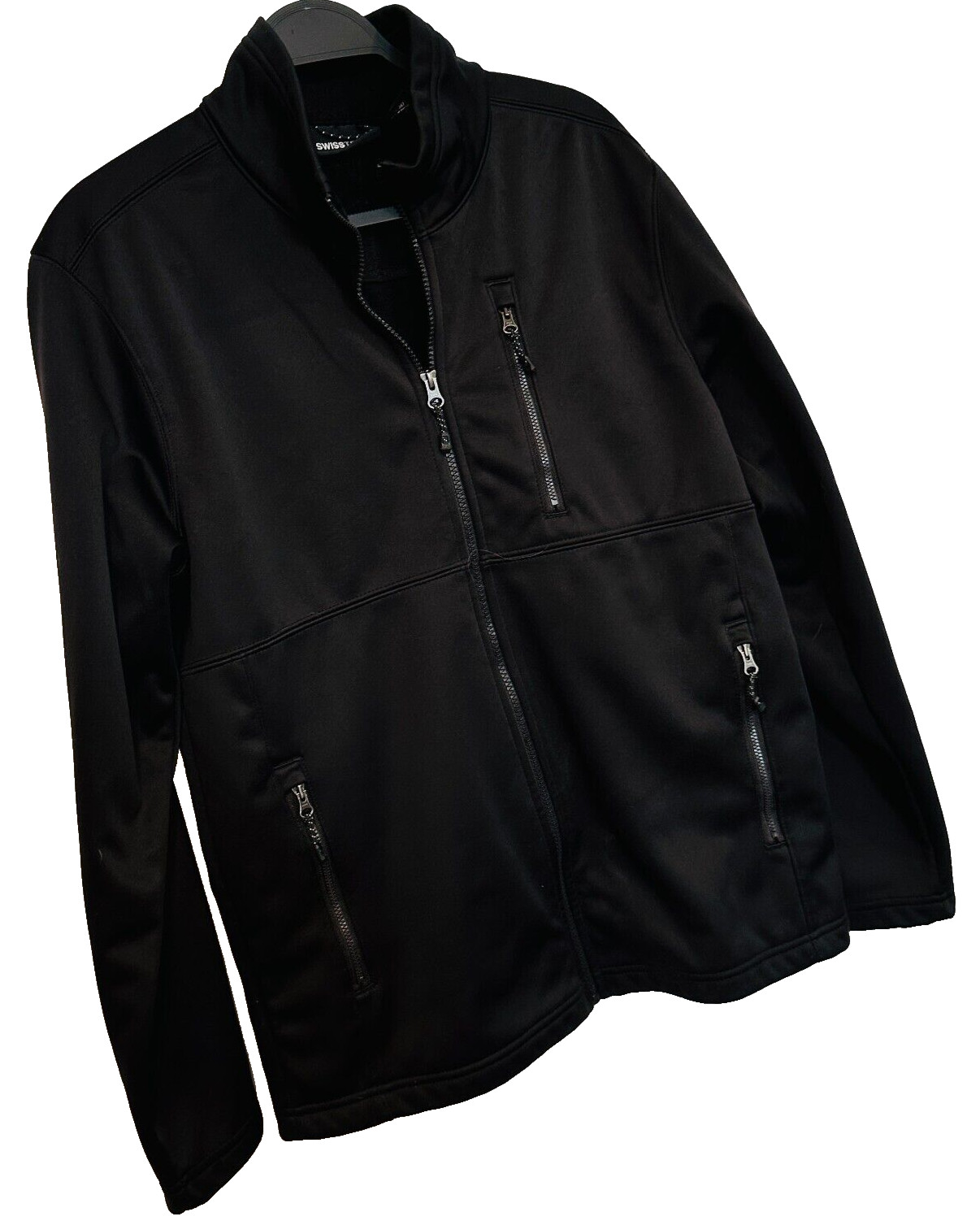 Swiss Tech + Full Zip Jacket Black Softshell 3 Zi… - image 8
