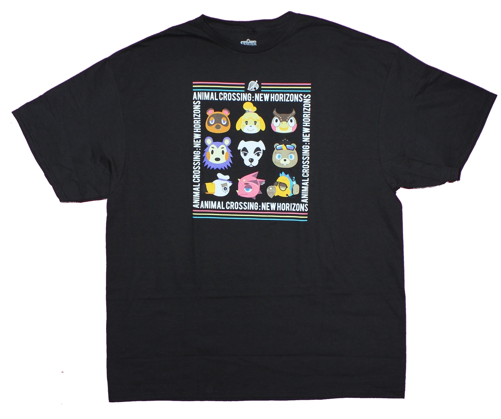 FILA Maglietta Animal Crossings Adulto Nuova Baabara Tom Nook Resetti Slider Head Rows