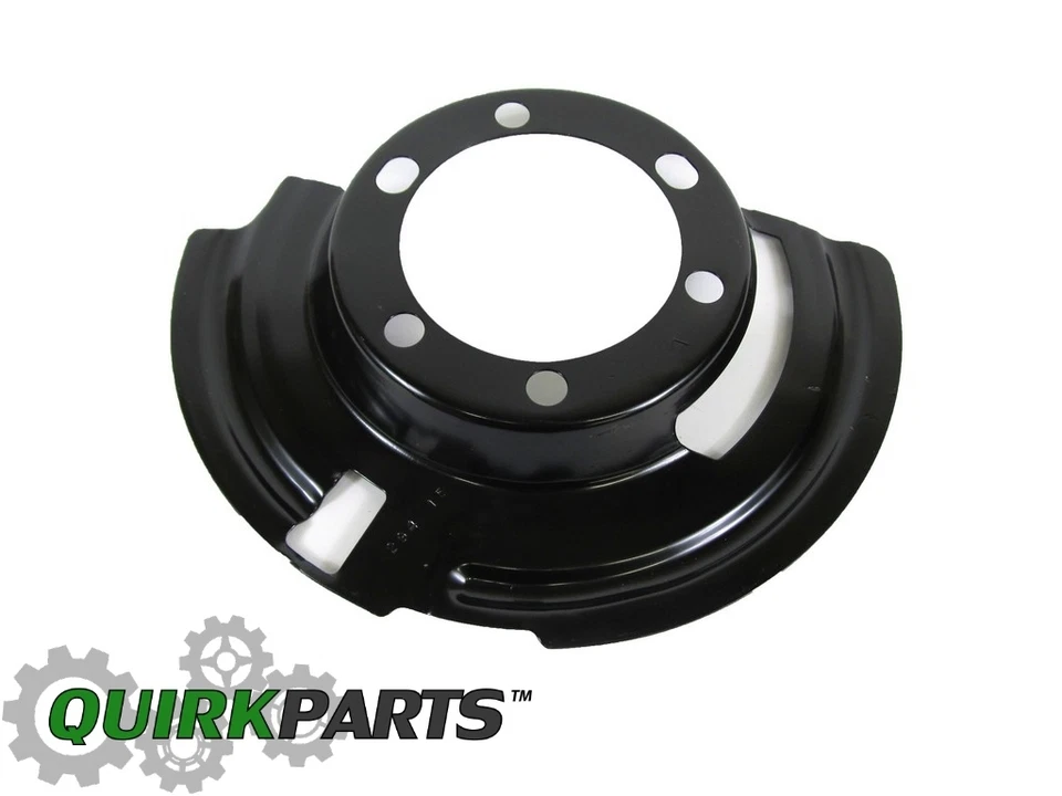 84-06 Cherokee XJ Wrangler Grand Cherokee FRONT LEFT BRAKE DUST SHIELD OEM MOPAR - Image 3 of 4