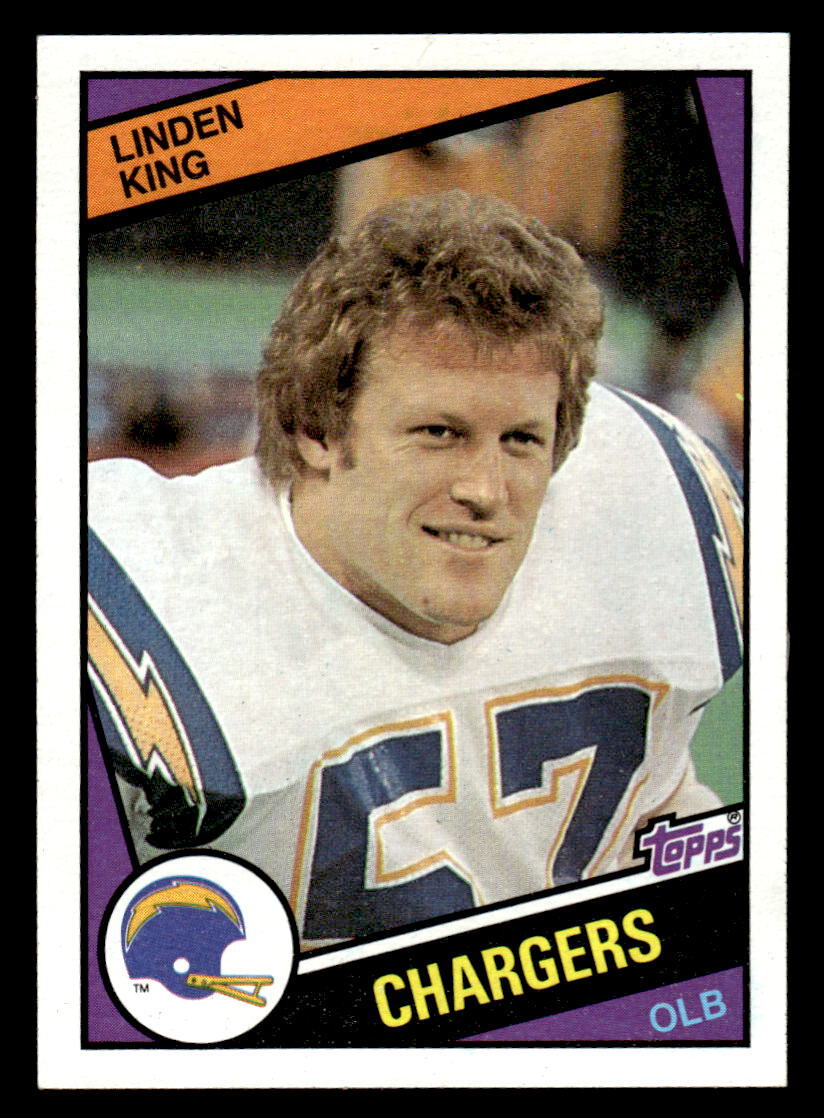 1984 Topps 182 Linden King San Diego Chargers Football eBay