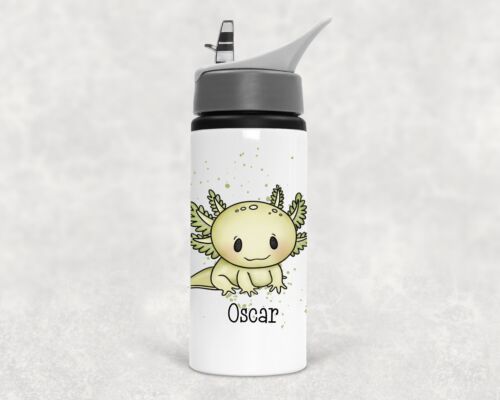 Axolotl Water Bottle, Axolotl Gift, Personalised Water Bottle, School Bottle - Picture 12 of 16