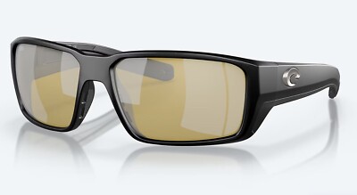 NEW Costa Del Mar Fantail PRO Matte Black / Sunrise Silver Mirror Glass 580G