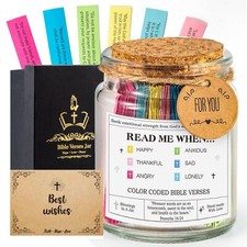 Bible Verse Jar Christian Gift for Men Women Mom Dad Friend Prayer Hope Jar