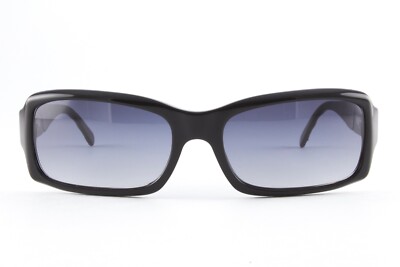 Rare Lunettes de soleil Vintage Authentique Chanel 5125 le plus cher c.501 noir argent 57 mm bleu Italie