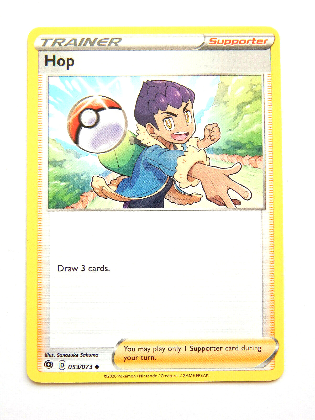 Hop 053/073 (NM, Pokemon Card, Champion's Path, Trainer, Supporter, Uncommon)