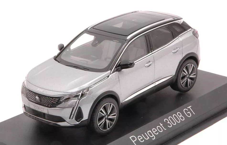 Miniature voiture auto 1/43 Norev Peugeot 3008 Gt 2021 diecast Modélisme  Static