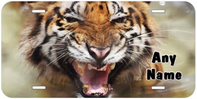 Tiger Any Name Personalized Novelty Car License Plate