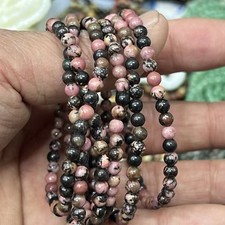 Wholesale Lot 6 Pcs Natural Quartz 4mm 7.5" Crystal Stretch Bracelet