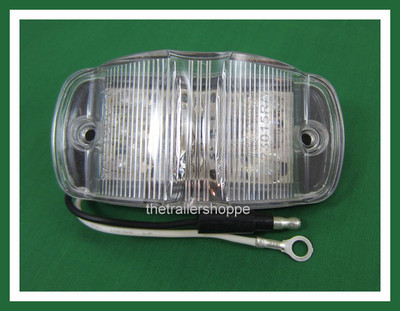 Maxxima M23015RCL Side Marker Clearance 14 LED Light Red Clear Lens Trailer