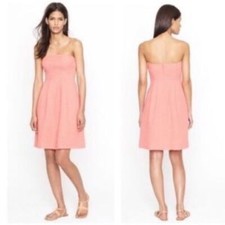 J. CREW LORELEI DRESS IN DECO DOT COCKTAIL PINK