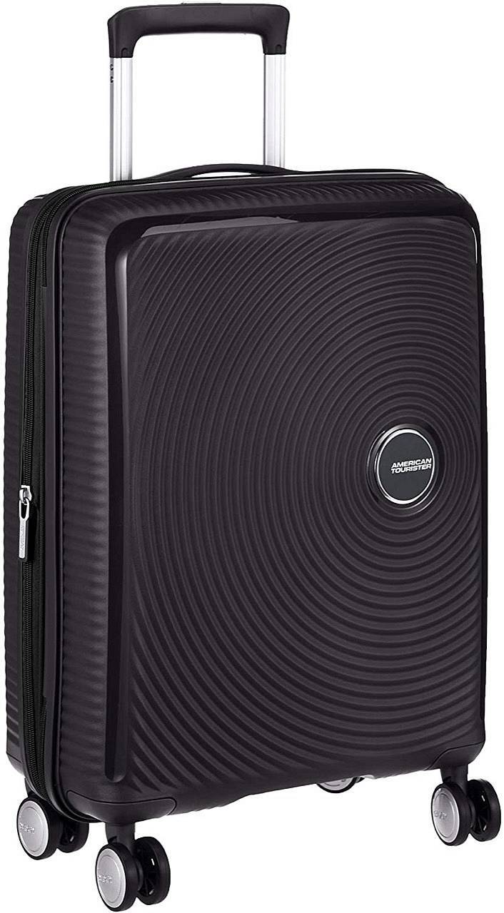 American Tourister Soundbox Spinner 55 Exp Nero - Valigie Trolley Piccolo