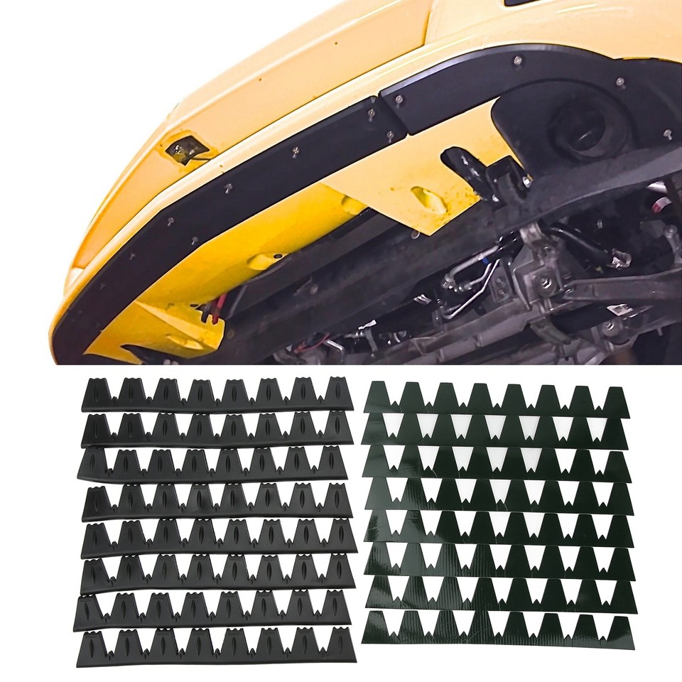 ↑ Black 8PCs Front Bumper Scrape Guard Front Bumper Protector Anti