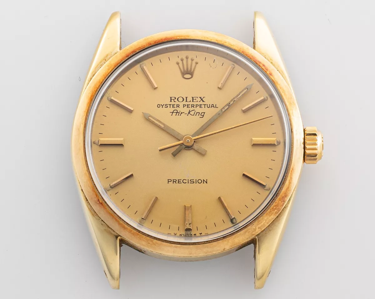Gold rolex air king sale