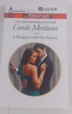a bargain with the enemy by carole mortimer novel fiction paperback good