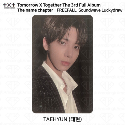 TXT Tomorrow X Together The name of Chapter FREEFALL Lucky draw