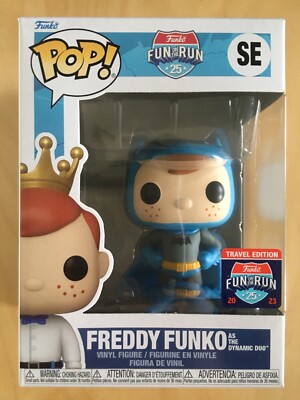 FREDDY FUNKO DYNAMIC DUO BATMAN POP VINYL FIGUR FUN ON THE RUN TRAVEL EDITION