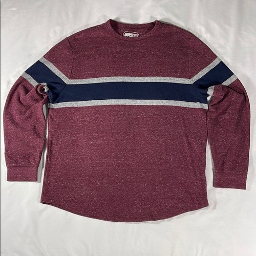 American Eagle mens multicolor chest stripe pullover jersey shirt - size XL - Picture 2 of 8