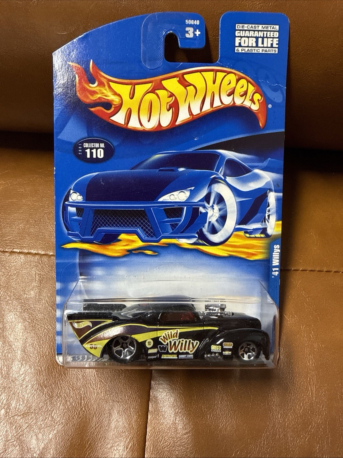 Hot Wheels 2001 ‘41 Willys # 110 5 Spoke Funny Car “Wild Willy” (50640-0910)