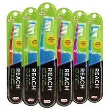Assorted Toothbrush Value Pack Of 6 For Family Plaque Removal And Oral Care