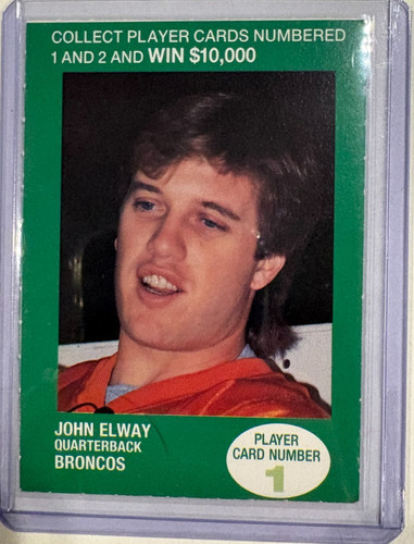 1990 BP JOHN ELWAY DENVER BRONCOS NFL PLAYERS MATCH #1 13 AVAILABLE