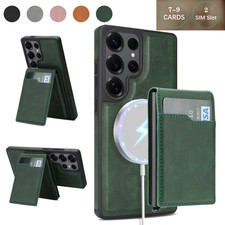 For Samsung Galaxy S26 Ultra S25 S24 S23 Mag Safe Case W/ Detachable Card Wallet