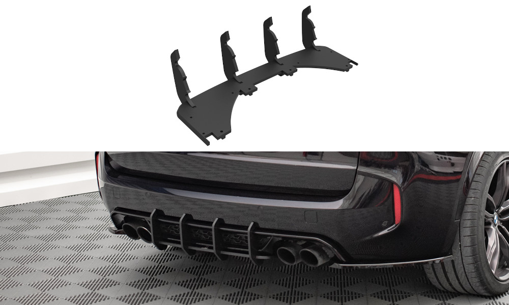Diffuseur arriere Maxton Street Pro en noir brillant pour sublimer le style de votre BMW X5 M F85