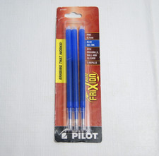 77331 Pilot FriXion Ball Gel Pen Refill, Fine 0.7mm Blue Ink, 1 Pack of 3 Sealed
