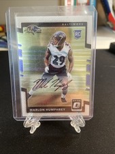 2017 Donruss Optic Marlon Humphrey Rookies Auto RC Rookie #128 Ravens